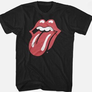 Vintage 70s Rock Tongue Graphic Tee - Retro 197 US Tour Style T-Shirt - Iconic R